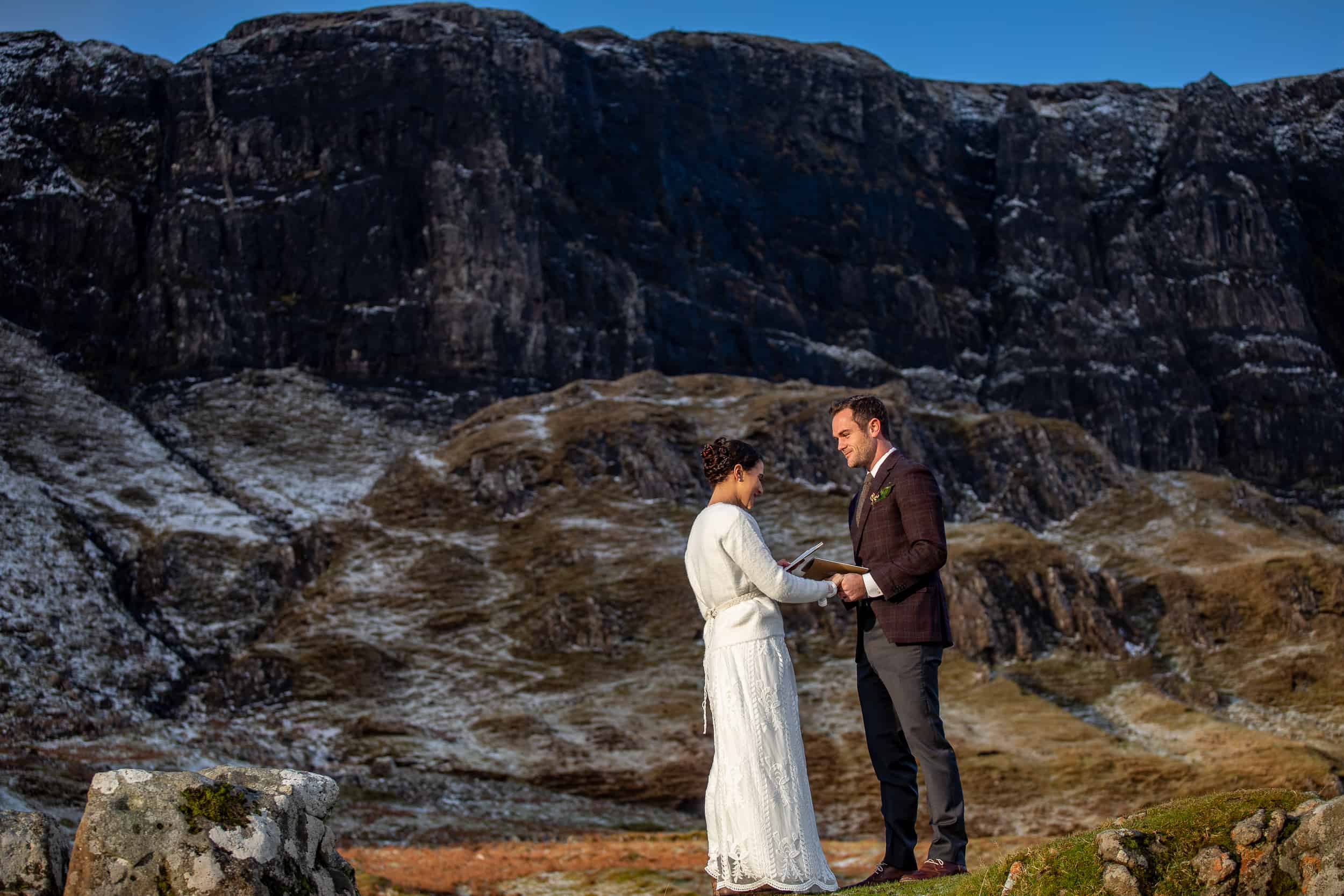 Elopement Photography Quiraing Isle of Skye sunset ceremony quaich