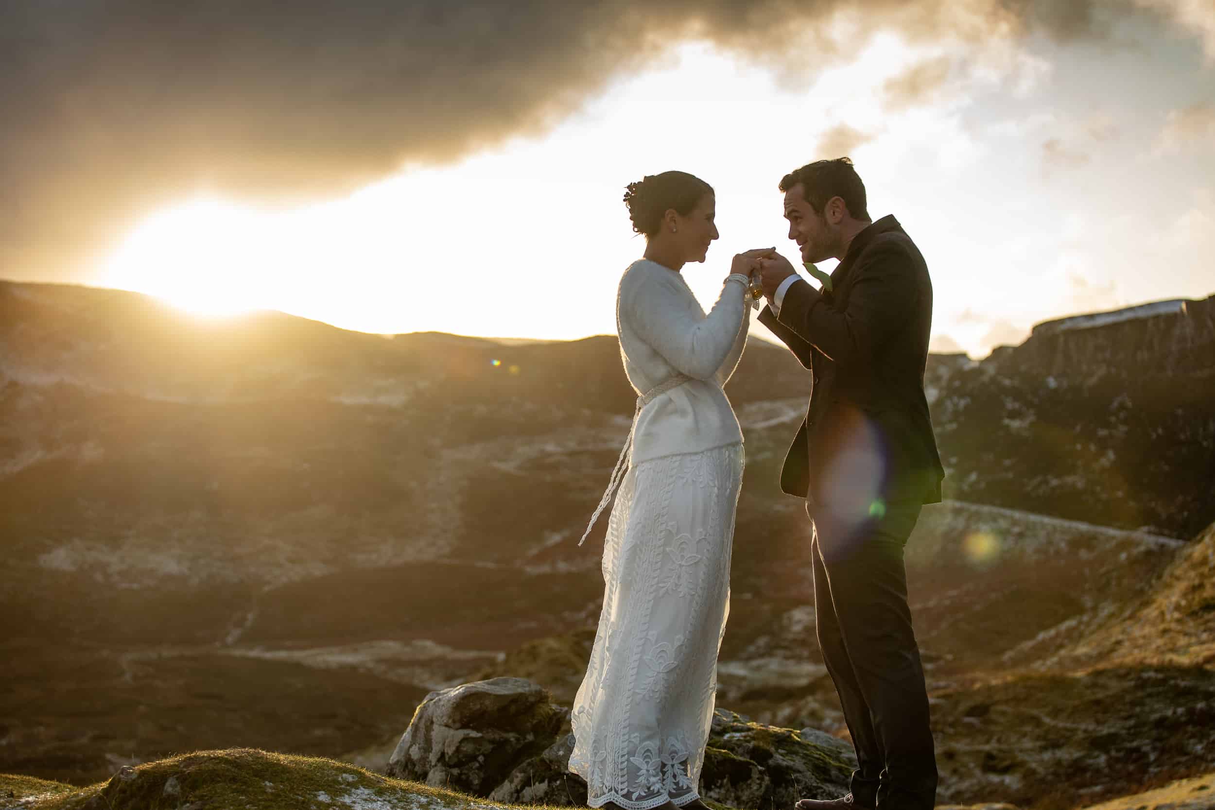 Snowy Isle of Skye elopement wedding 