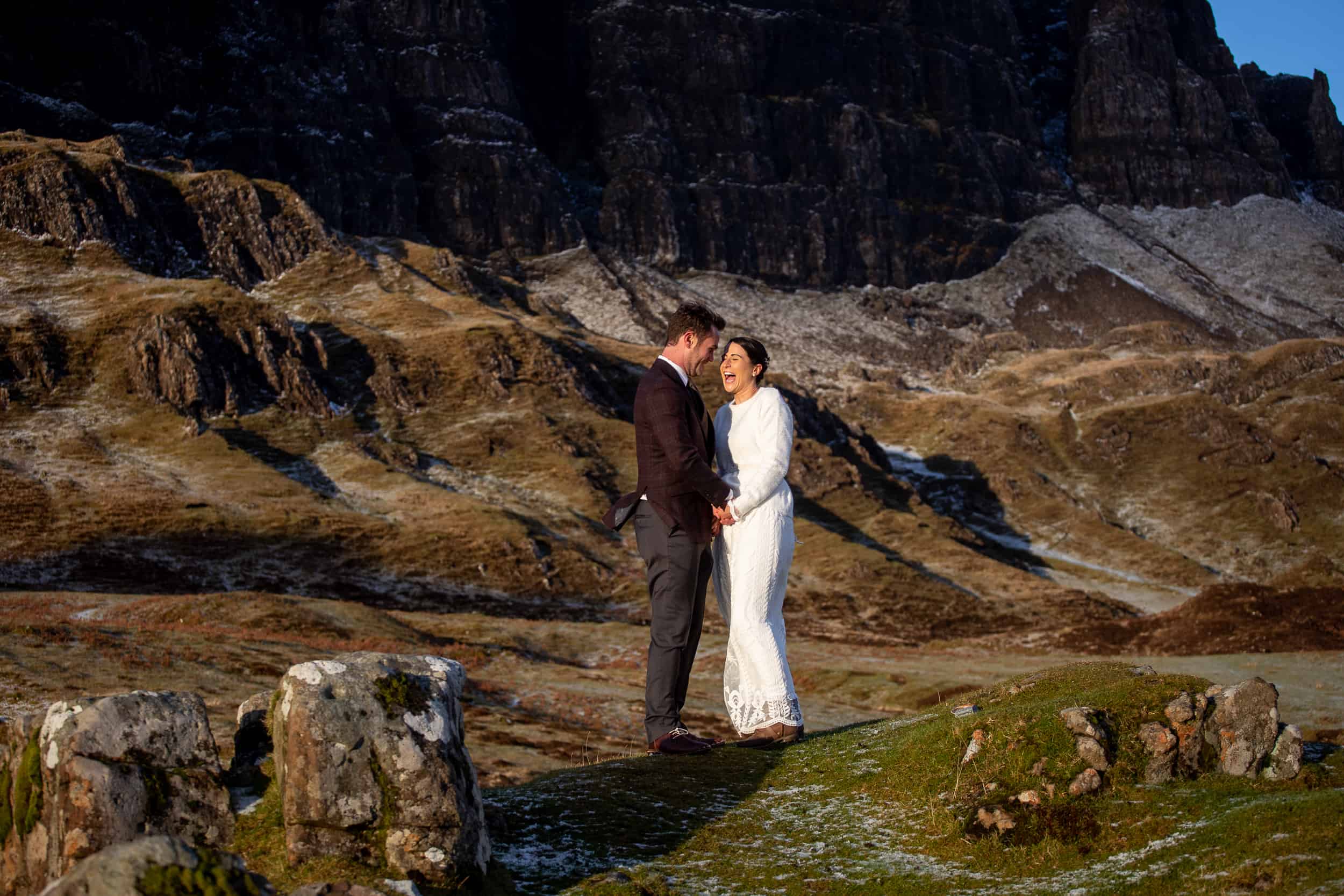 Elopement Photography Quiraing Isle of Skye sunset ceremony quaich