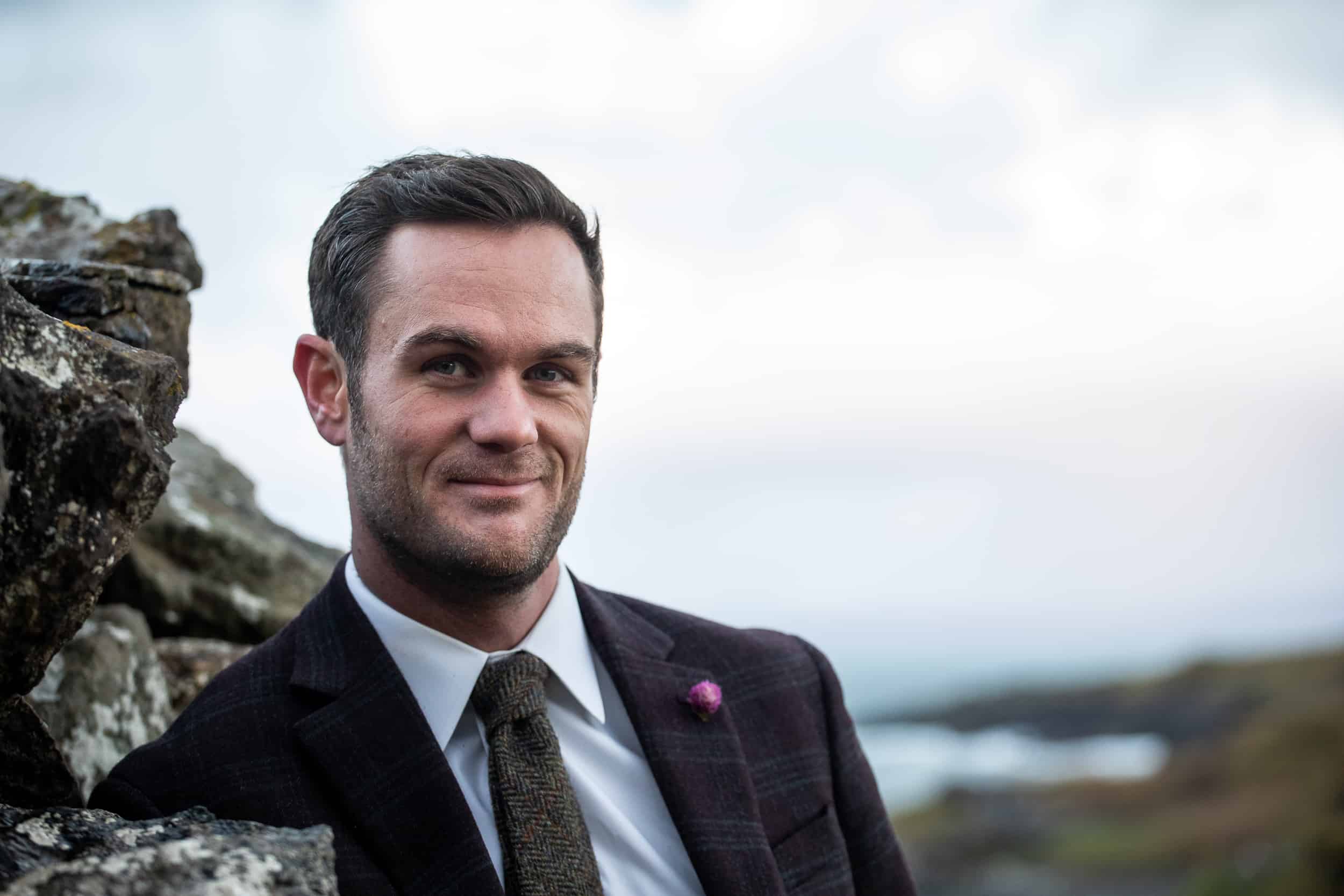 Groom portrait Isle of Skye