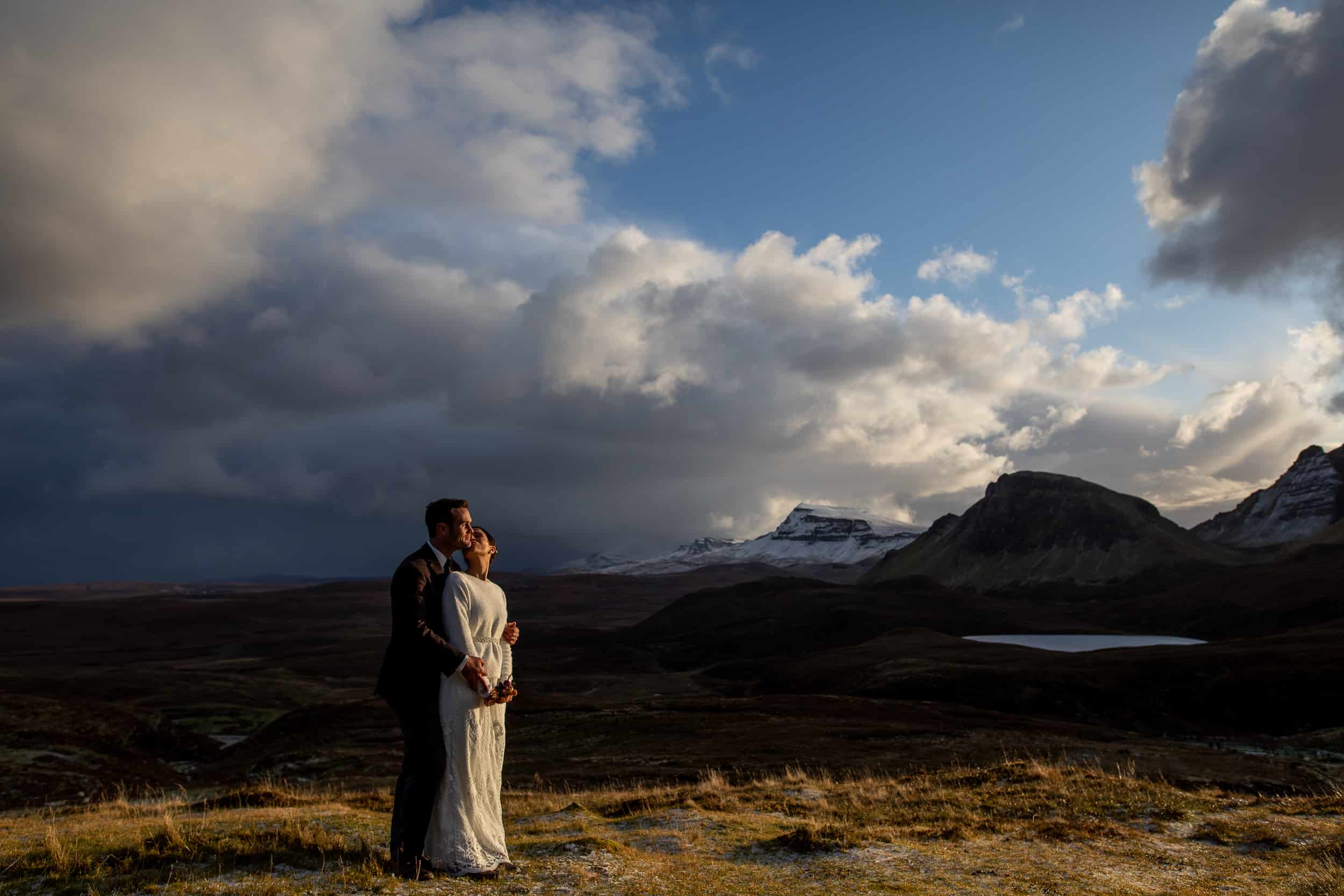 Snowy Isle of Skye elopement wedding
