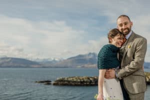 Dunscaith castle Isle of Skye wedding Photograph