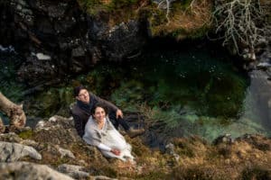 Winter elopement wedding Isle of Skye Scotland