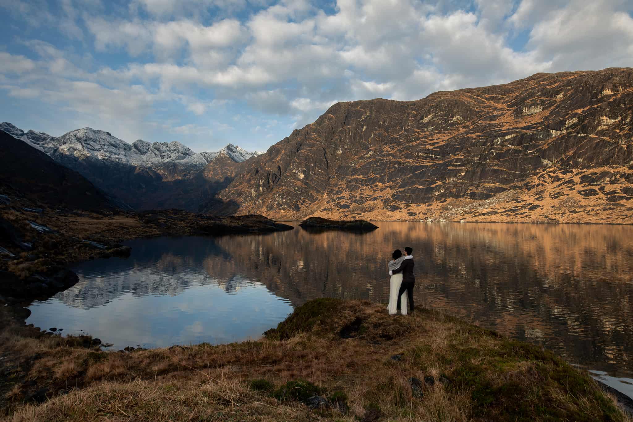 Winter elopement wedding Isle of Skye Scotland