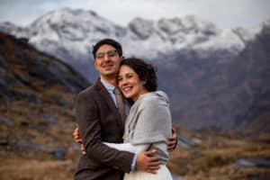 Winter elopement wedding Isle of Skye Scotland