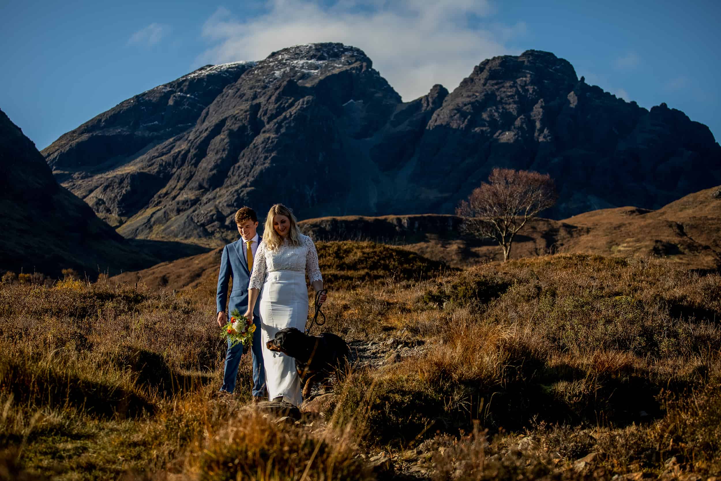 Adventure hiking elopement wedding Isle of Skye, Scotland