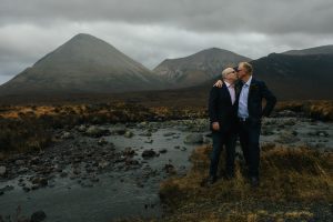Same sex elopement Isle of Skye