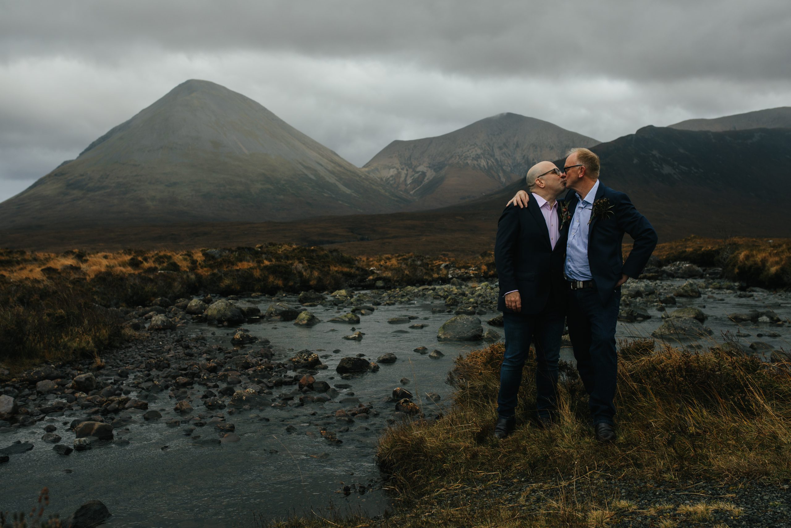 Intimate winter elopement Isle of Skye