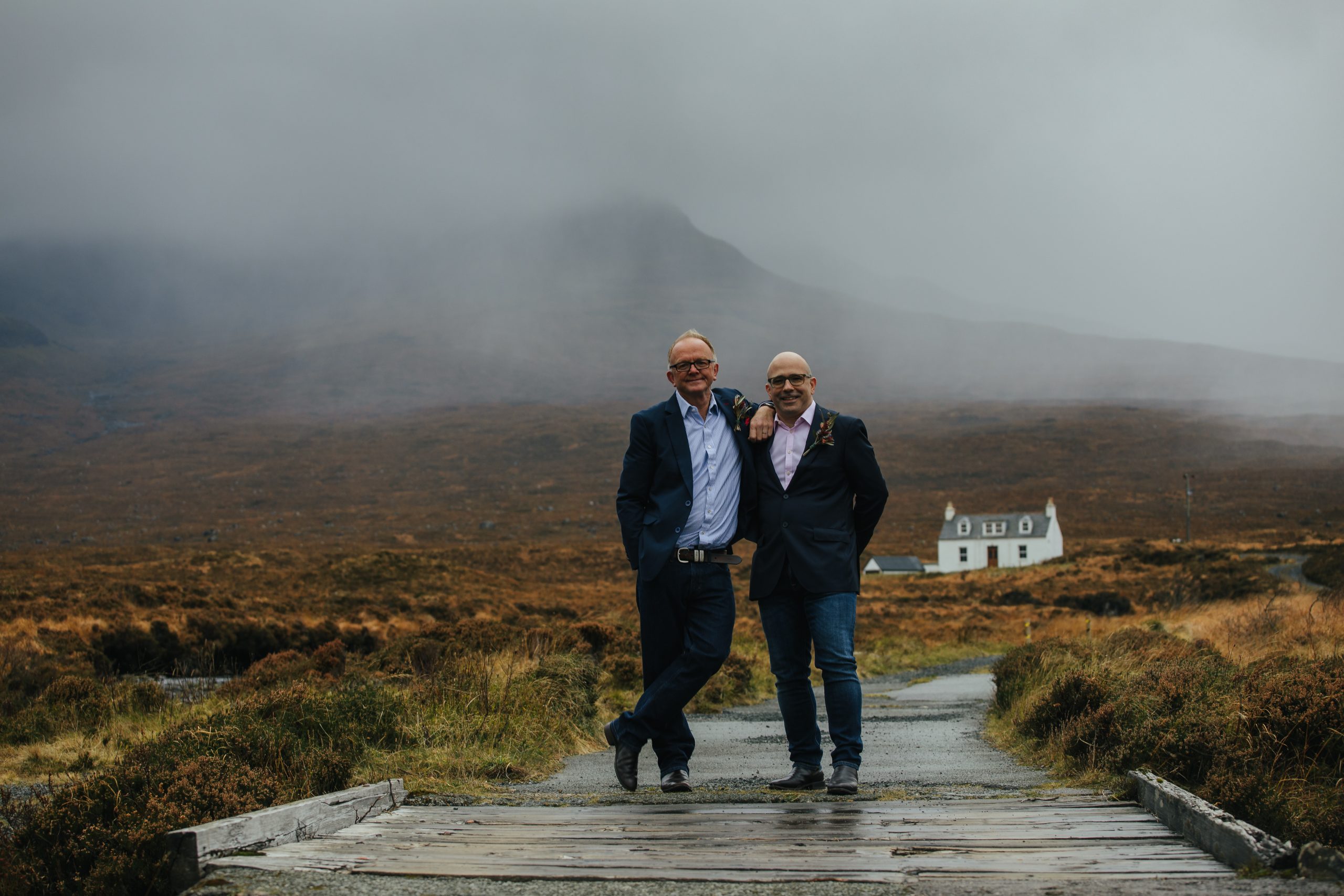 Intimate winter elopement Isle of Skye