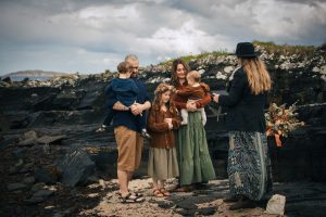 A beach family elopement wedding on the Isle of Skye