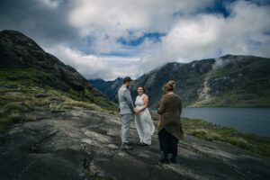 Secret elopement wedding, Loch Coruisk, Isle of Skye