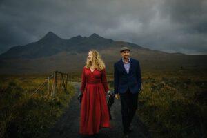 Outlander inspired anniversary photoshoot Isle of Skye