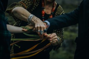 handfasting Spring elopement Isle of Skye Scotland