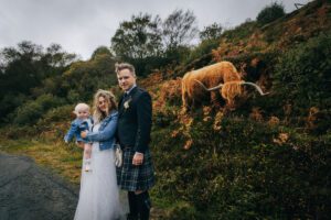 Elopement Isle of Skye Highland Cow