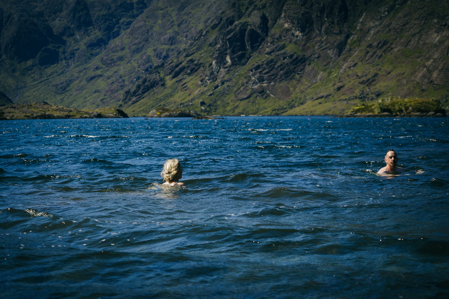 Wild swim Loch Coruisk Isle of Skye eloopement